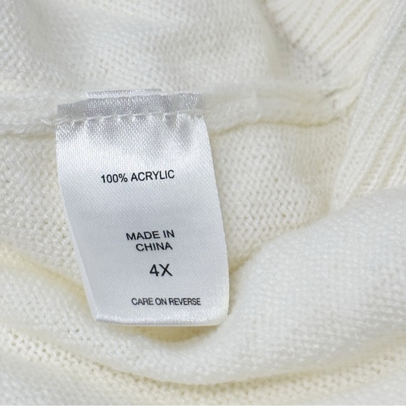 New NEW YORK & COMPANY Women’s Plus Size V-Neck Sweater Lightweight Size 4X - Picture 8 of 8